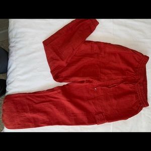 womens cargo canvas jogger